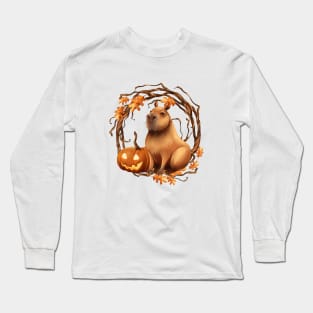 Halloween Capybara Long Sleeve T-Shirt